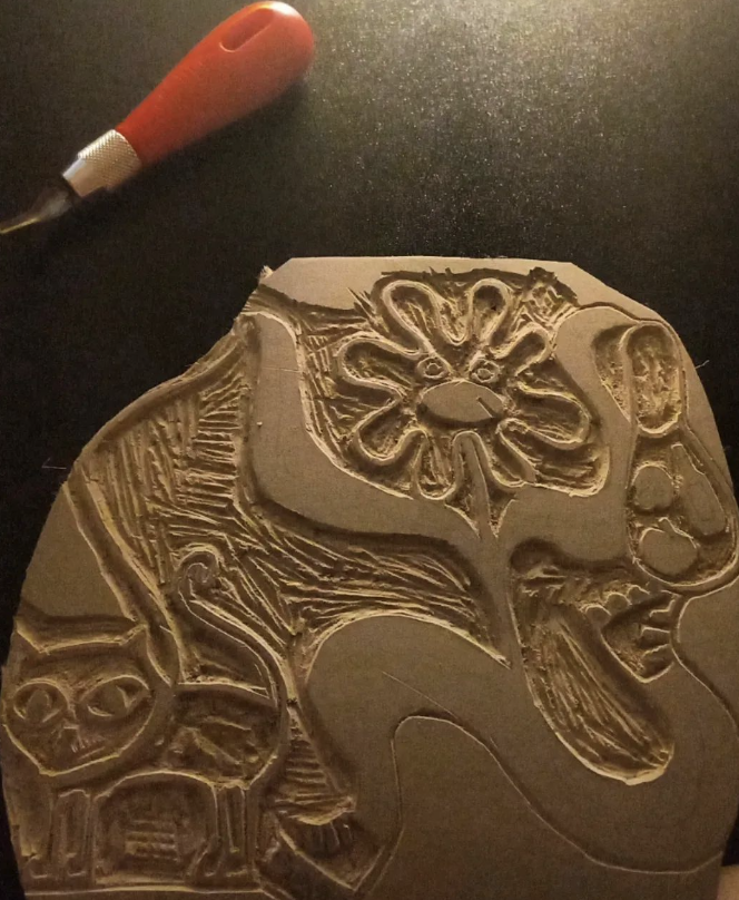 Linocut process
