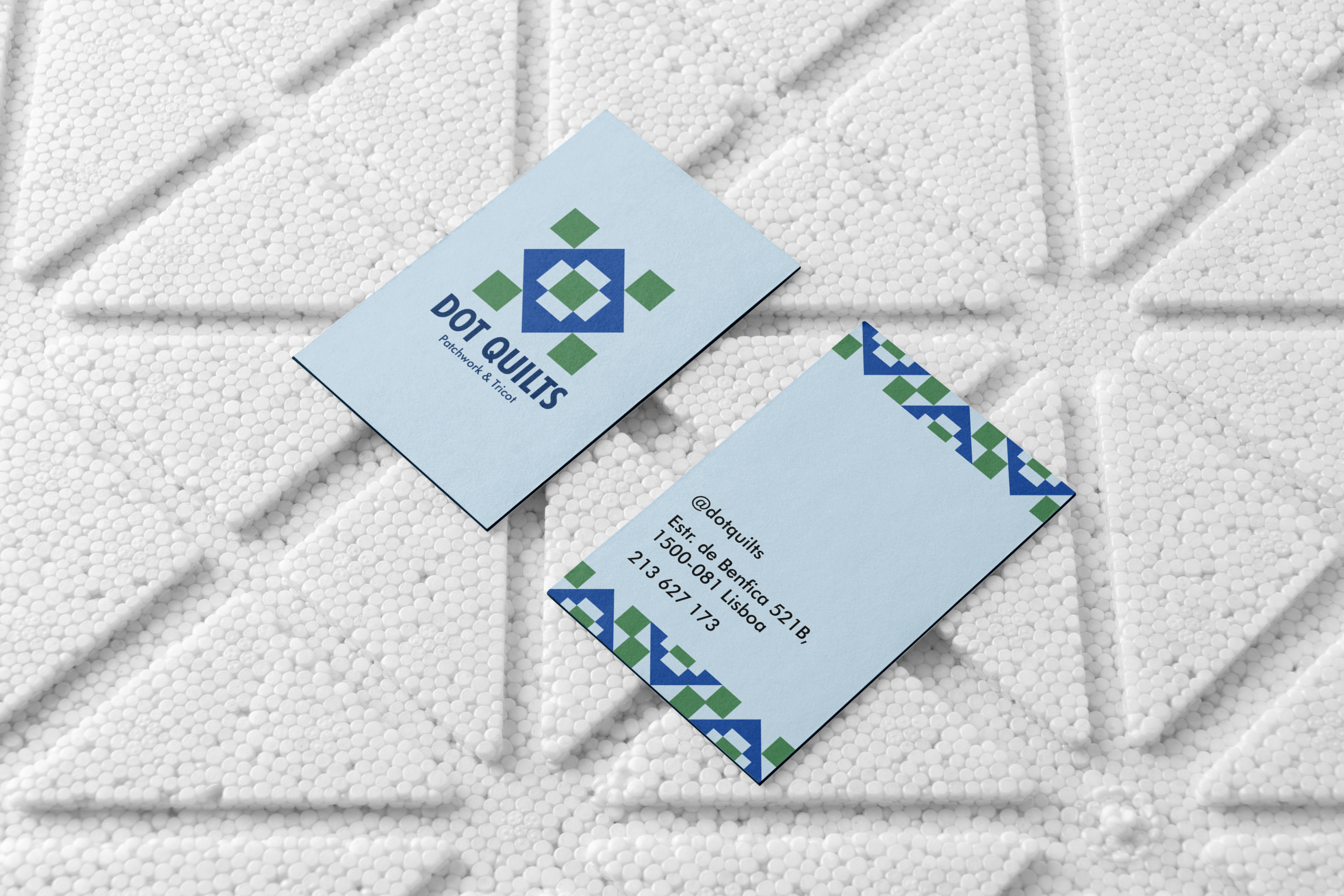 Free Business Cards on Styrofoam Mockup